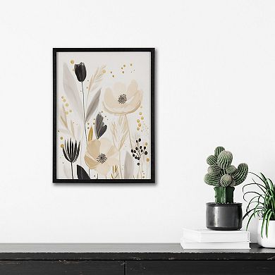 Gallery Modern Muted Cottage Floral Abstract Print by The Creative Bunch Studio