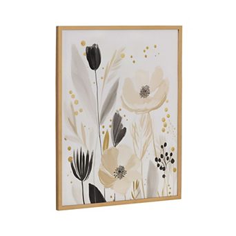 Gallery Modern Muted Cottage Floral Abstract Print by The Creative Bunch Studio