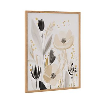 Gallery Modern Muted Cottage Floral Abstract Print by The Creative Bunch Studio