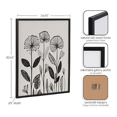 Gallery Simple Modern Linocut Botanicals Print by The Creative Bunch Studio