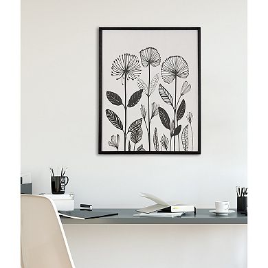 Gallery Simple Modern Linocut Botanicals Print by The Creative Bunch Studio