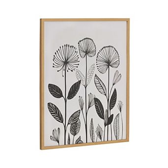 Gallery Simple Modern Linocut Botanicals Print by The Creative Bunch Studio