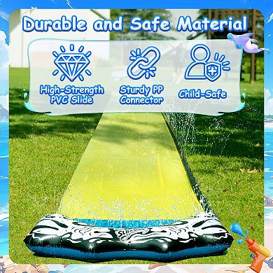 Wham-O Slip N Slide Wave Rider 18ft with Boogie, Summer Outdoor Toys for Kids 5-12 Years