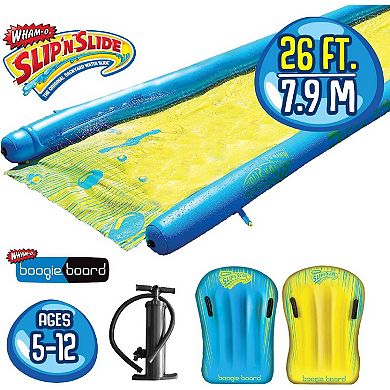 Wham-O Super Slip N' Slide 26 Feet - 2 Boogies & Double Action Pump