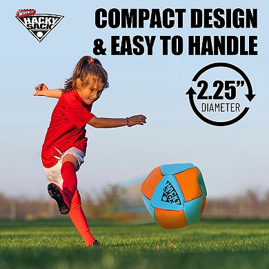 Wham-O Striker Hacky Sack 2.25" Footbag, Hand Stitched 14-Panel Foot Bag Portable Lightweight