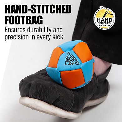 Wham-O Striker Hacky Sack 2.25" Footbag, Hand Stitched 14-Panel Foot Bag Portable Lightweight