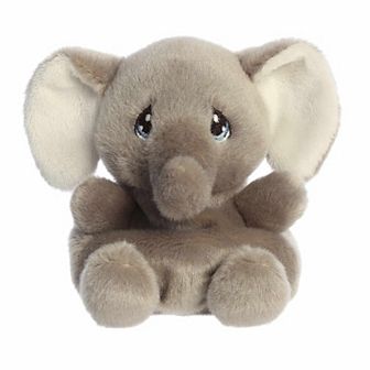Aurora Mini Gray Adorable Stuffed Animal Palm Pals 5" Tuk Elephant Precious Moments