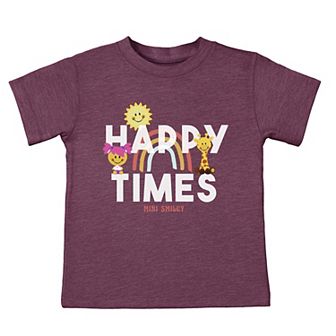 Mini Smiley Happy Times - Toddler Short Sleeve Graphic T-Shirt