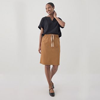 Daily Twill Skirt Made With Cotton