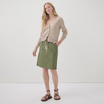 Daily Twill Skirt Made With Cotton