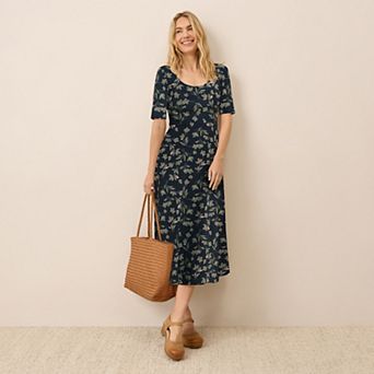 Fit & Flare Signature Scoop Dress Made With Organic Cotton