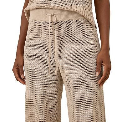 Beachside Crochet Knit Pant Made With Organic Cotton
