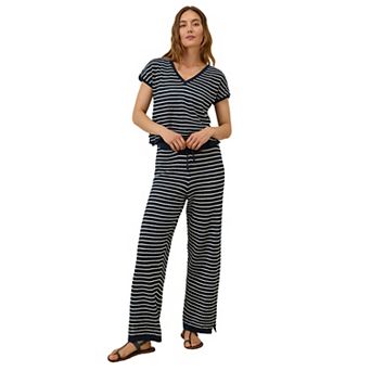 Beachside Crochet Knit Pant Made With Organic Cotton