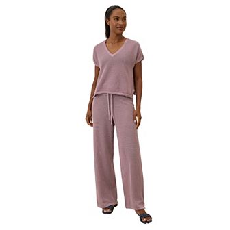 Beachside Crochet Knit Pant Made With Organic Cotton