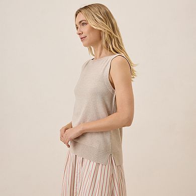 Classic Fine Knit Shell Made With Organic Cotton