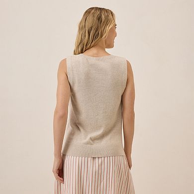 Classic Fine Knit Shell Made With Organic Cotton