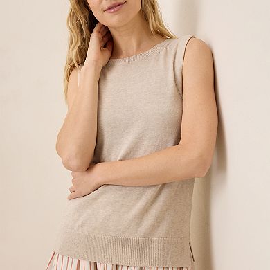 Classic Fine Knit Shell Made With Organic Cotton