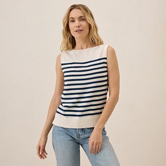 Classic Fine Knit Shell Made With Organic Cotton