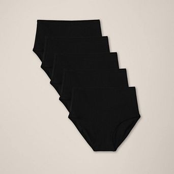Everyday High Rise Brief 5-Pack Made With Cotton