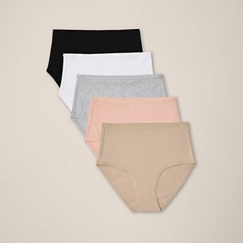 Everyday High Rise Brief 5-Pack Made With Cotton