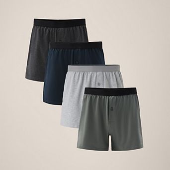 Everyday Knit Boxer 4-Pack Made With Cotton