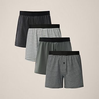Everyday Knit Boxer 4-Pack Made With Cotton