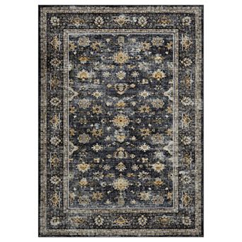 Washable Distressed Floral Area Rugs Runner Rugs Vintage Living Room Bedroom Nursery Throw Carpet