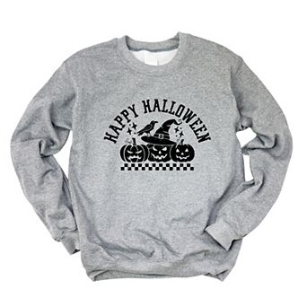 Happy Halloween Arch Distressed - Women's Graphic Sweatshirt
