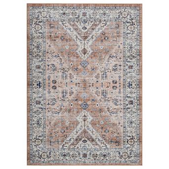 Vintage Living Room Area Rug Soft Washable Rugs for Bedroom