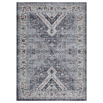Vintage Living Room Area Rug Soft Washable Rugs for Bedroom