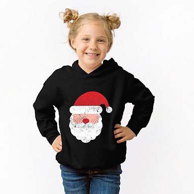 Santa Face Glitter - Toddler Hoodie