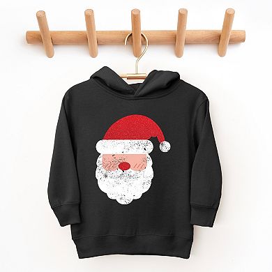 Santa Face Glitter - Toddler Hoodie