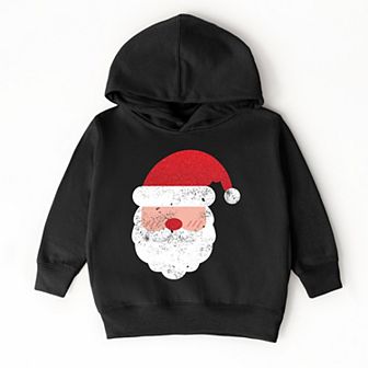 Santa Face Glitter - Toddler Hoodie