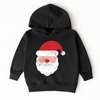 Santa Face Glitter - Toddler Hoodie