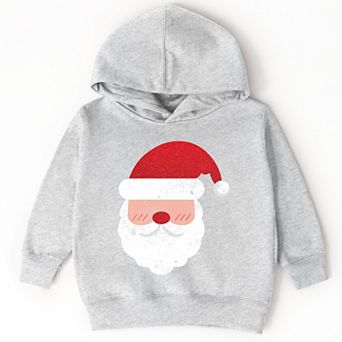 Santa Face Glitter - Toddler Hoodie