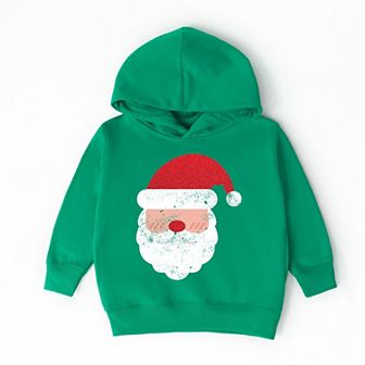 Santa Face Glitter - Toddler Hoodie