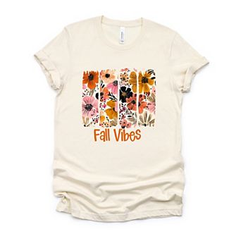 Fall Vibes Floral - Women's Short Sleeve Graphic T-Shirt