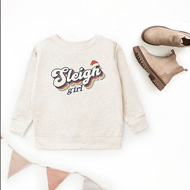 Sleigh Girl Retro Distressed - Youth Graphic Sweatshirt