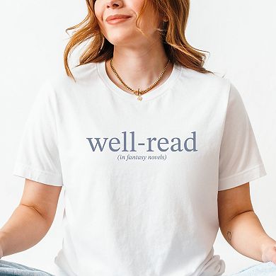 Well-Read In Fantasy Novels - Women's Short Sleeve Graphic T-Shirt