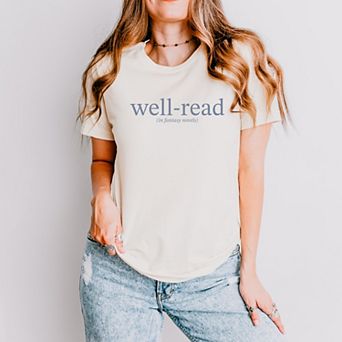 Well-Read In Fantasy Novels - Women's Short Sleeve Graphic T-Shirt