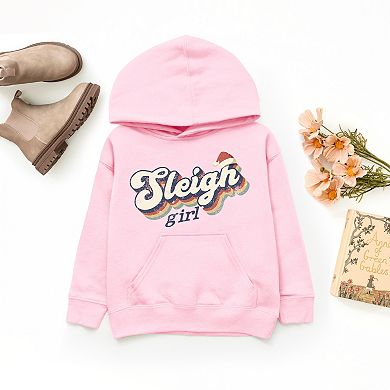 Sleigh Girl Retro Distressed - Youth Graphic Hoodie