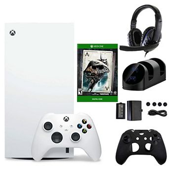 Xbox Series X Digital White Console with Return to Arkham Game & Accessories Kit
