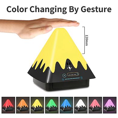 Touch Control Night Light 8-Color, 6-Level Dimmable LED Lamp with Timer for Bedroom & Camping