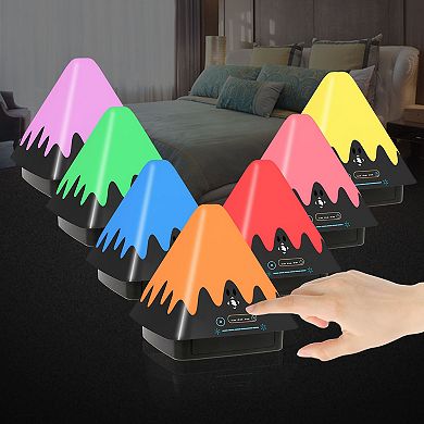 Touch Control Night Light 8-Color, 6-Level Dimmable LED Lamp with Timer for Bedroom & Camping