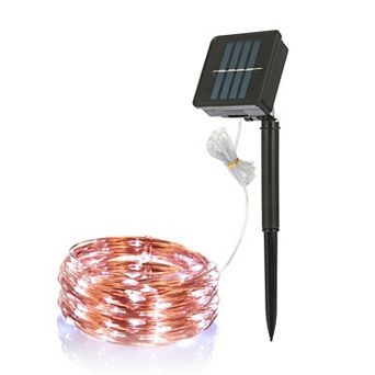 Solar Fairy String Lights 100 LEDs Outdoor Waterproof Copper Wire LED Lamps for Garden Wedding Party
