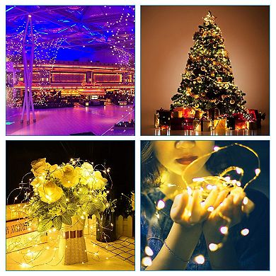 Solar Fairy String Lights 100 LEDs Outdoor Waterproof Copper Wire LED Lamps for Garden Wedding Party