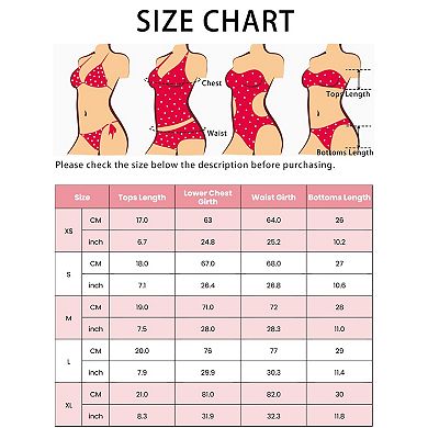 2 Sets Women's Adjustable Spaghetti Straps Bikini Sets, 2Pcs Ribbed High Waist Bottoms Swimwear Suit