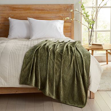 Market & Place Chenille Jacquard Textured Throw Blanket