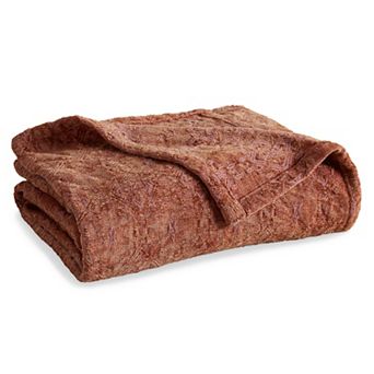 Market & Place Chenille Jacquard Textured Throw Blanket