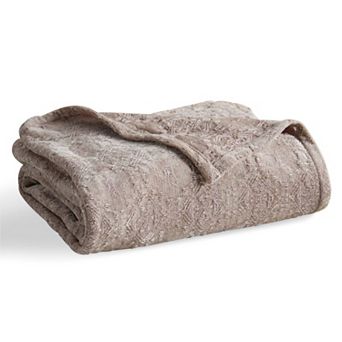 Market & Place Chenille Jacquard Textured Throw Blanket